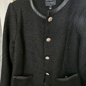 G by Giualina Black label Tweed Jacket.  Black. Size medium. New with some tags